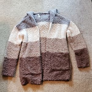 Cardigan hoodie